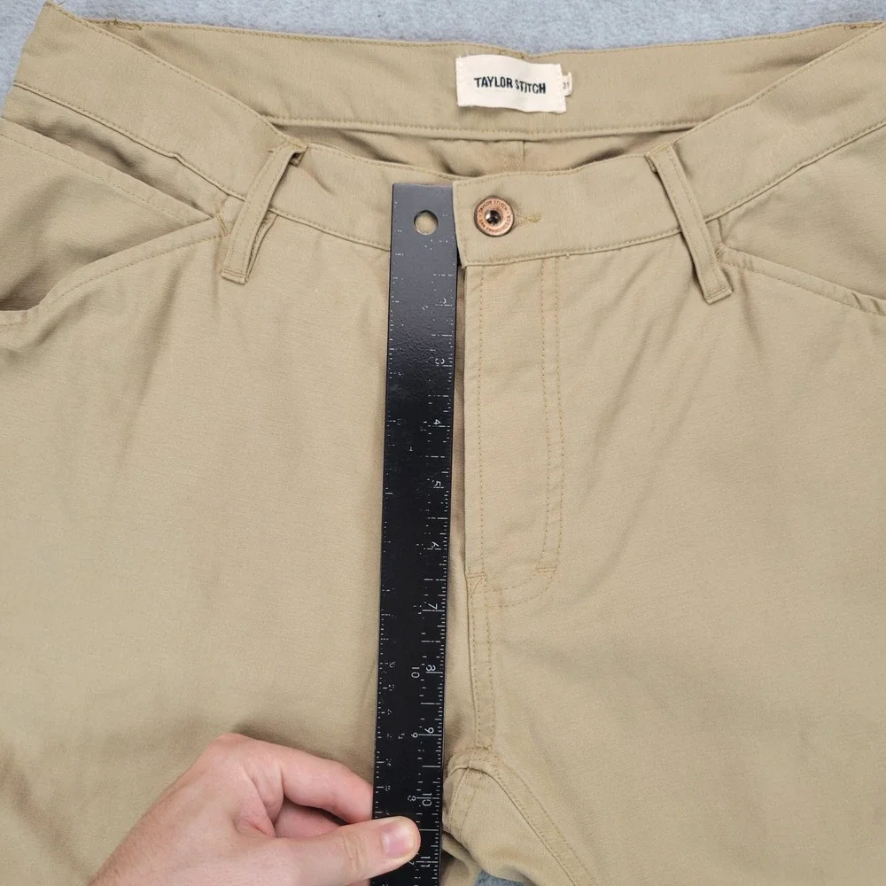 Taylor Stitch Camp Pant Mens 31 Khaki Organic Cotton Slim Workwear Huckberry